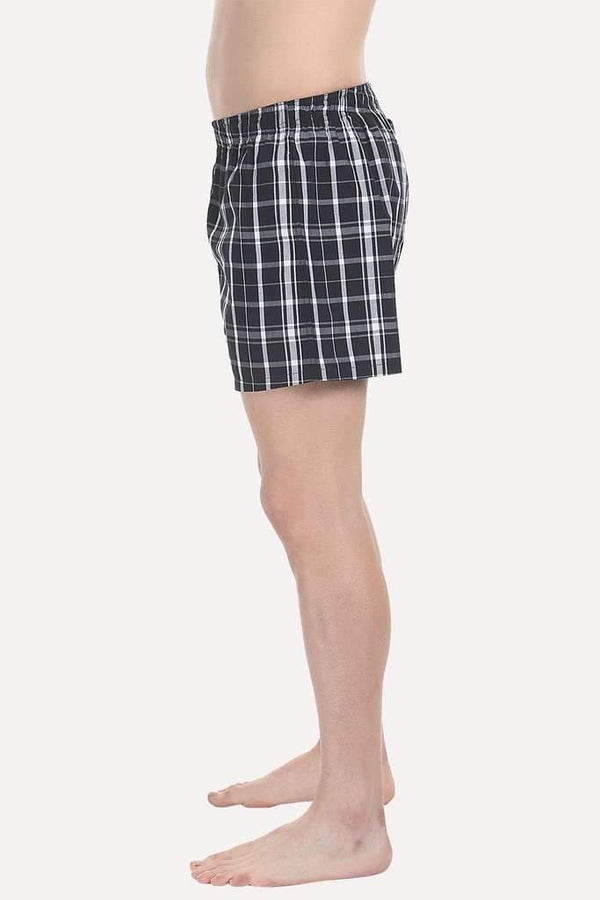 Checkered Weave Boxer Shorts