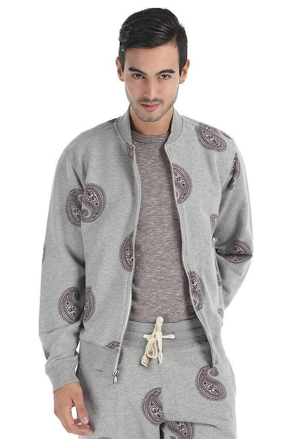 Full Zipper Printed Fleece Hoodie