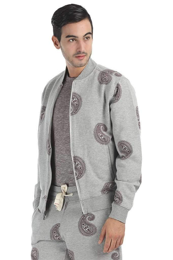 Full Zipper Printed Fleece Hoodie
