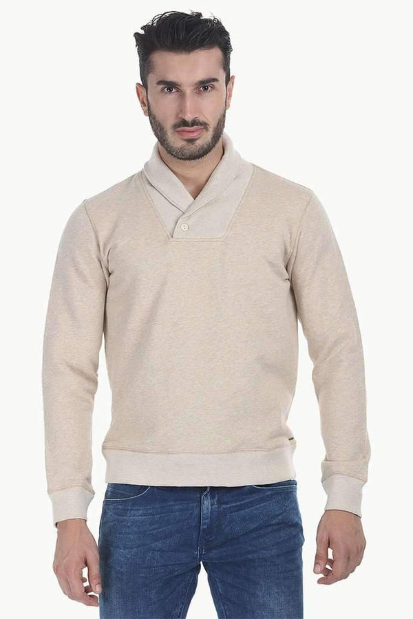 Heather Fleece One Button Sweatshirt