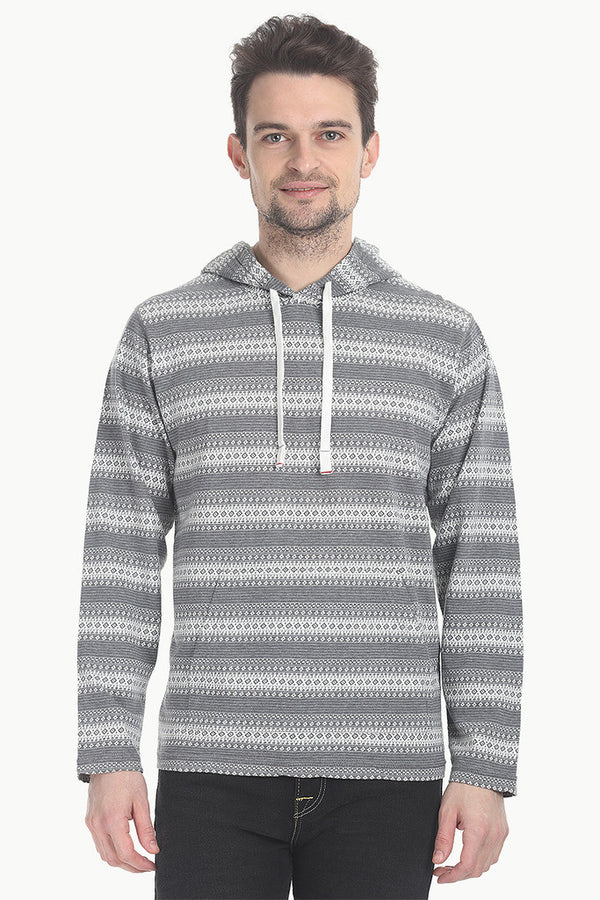 Jacquard Soft Cotton Hoodie