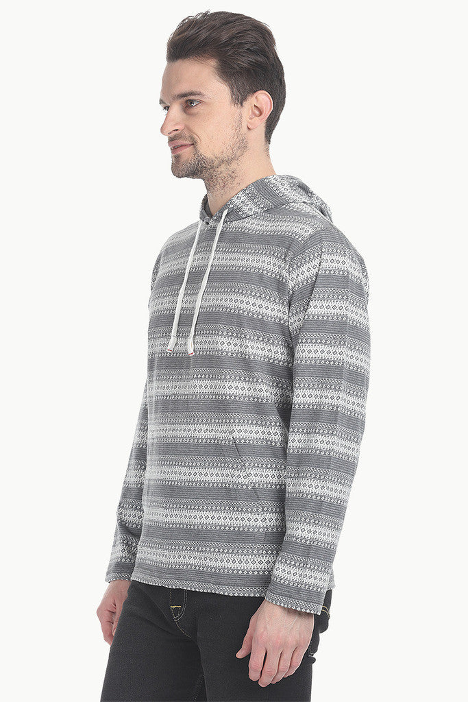 Jacquard Soft Cotton Hoodie