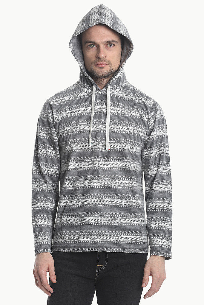 Jacquard Soft Cotton Hoodie