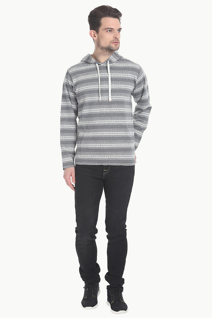 Jacquard Soft Cotton Hoodie