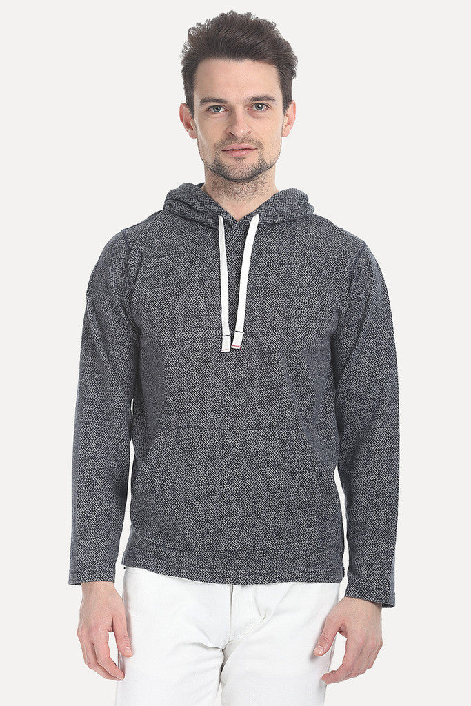 Jacquard Soft Cotton Hoodie