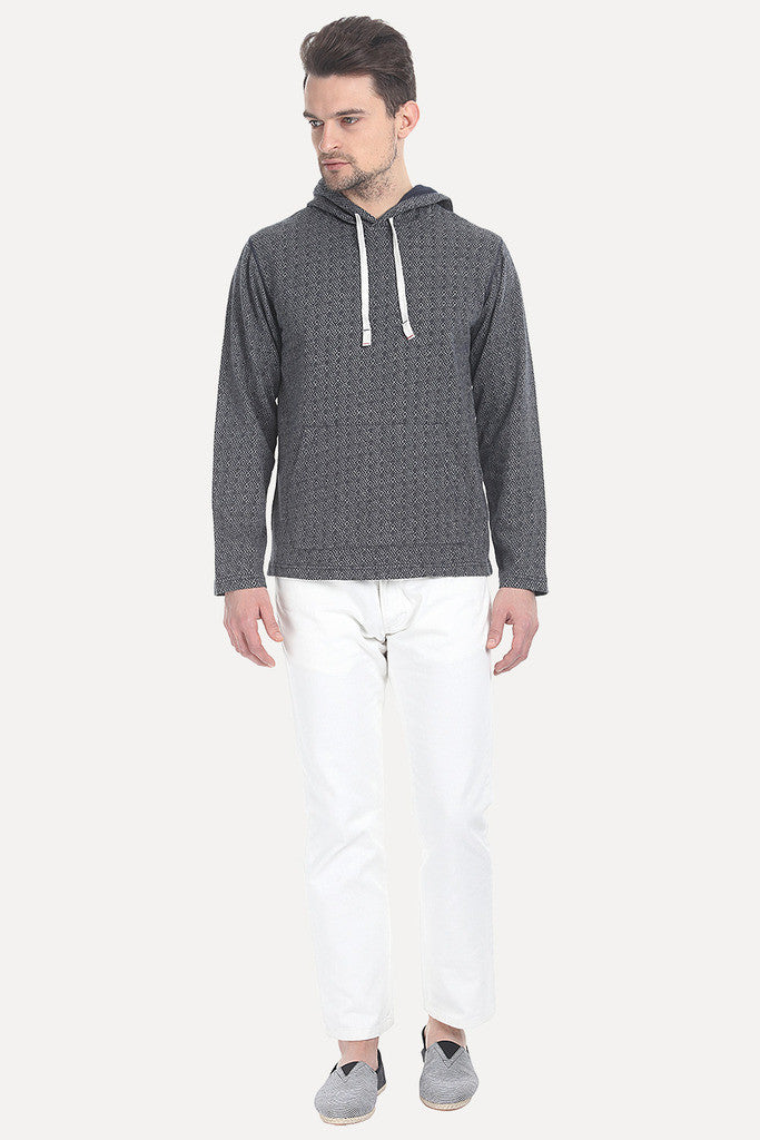 Jacquard Soft Cotton Hoodie