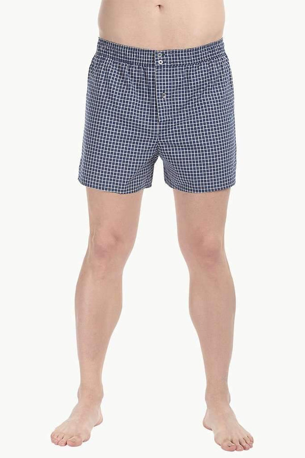 Patterned Boxers With Elastic Waistband And Buttons