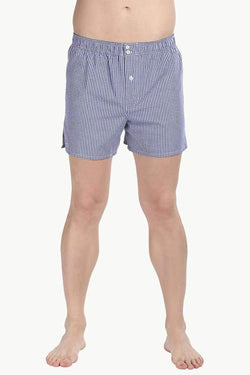 Patterned Boxers With Elastic Waistband And Buttons