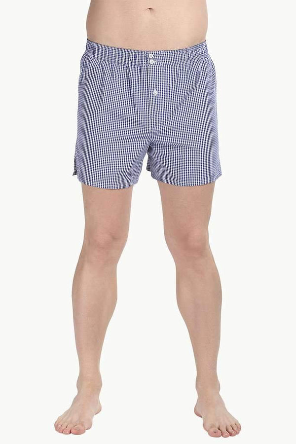 Patterned Boxers With Elastic Waistband And Buttons