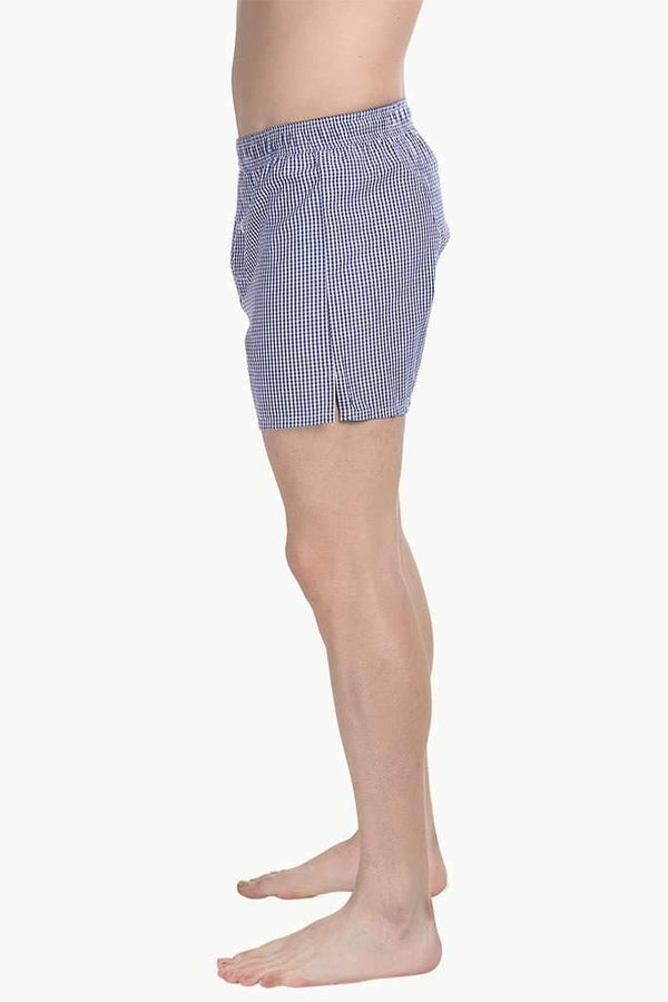 Patterned Boxers With Elastic Waistband And Buttons