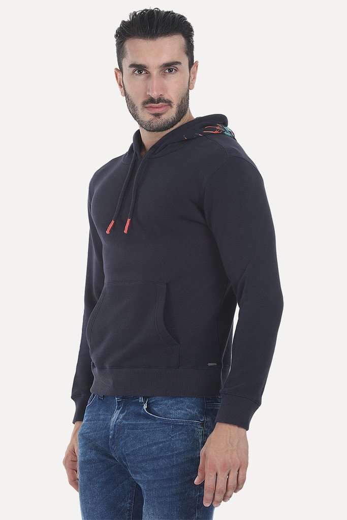 Red Indian Fleece Popover Hoodie