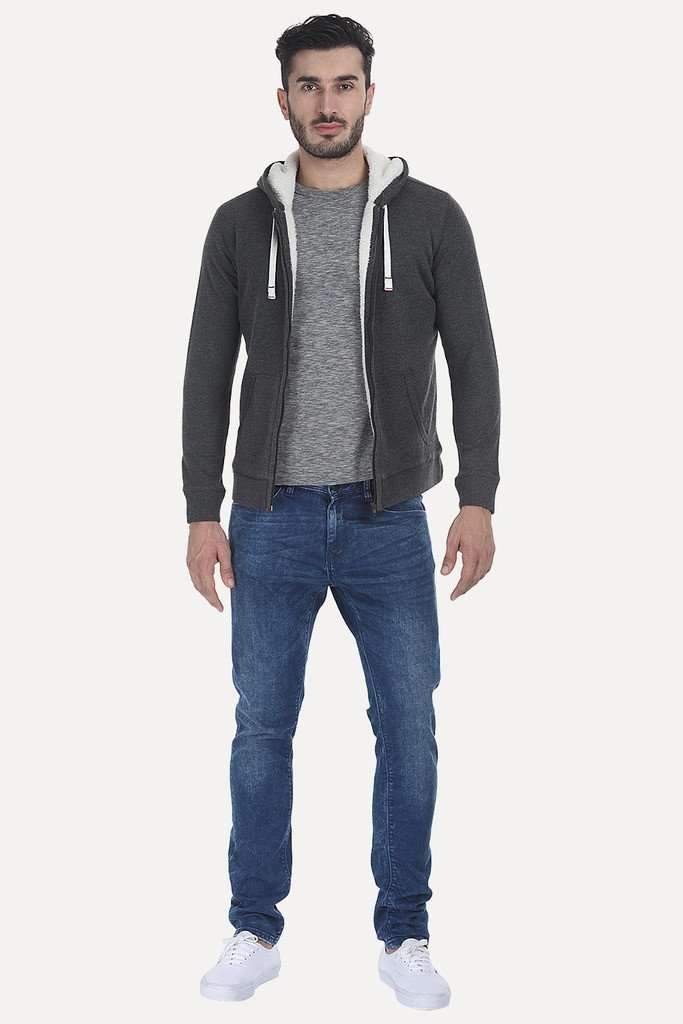 Solid Yarn Dyed Flannel Hoodie