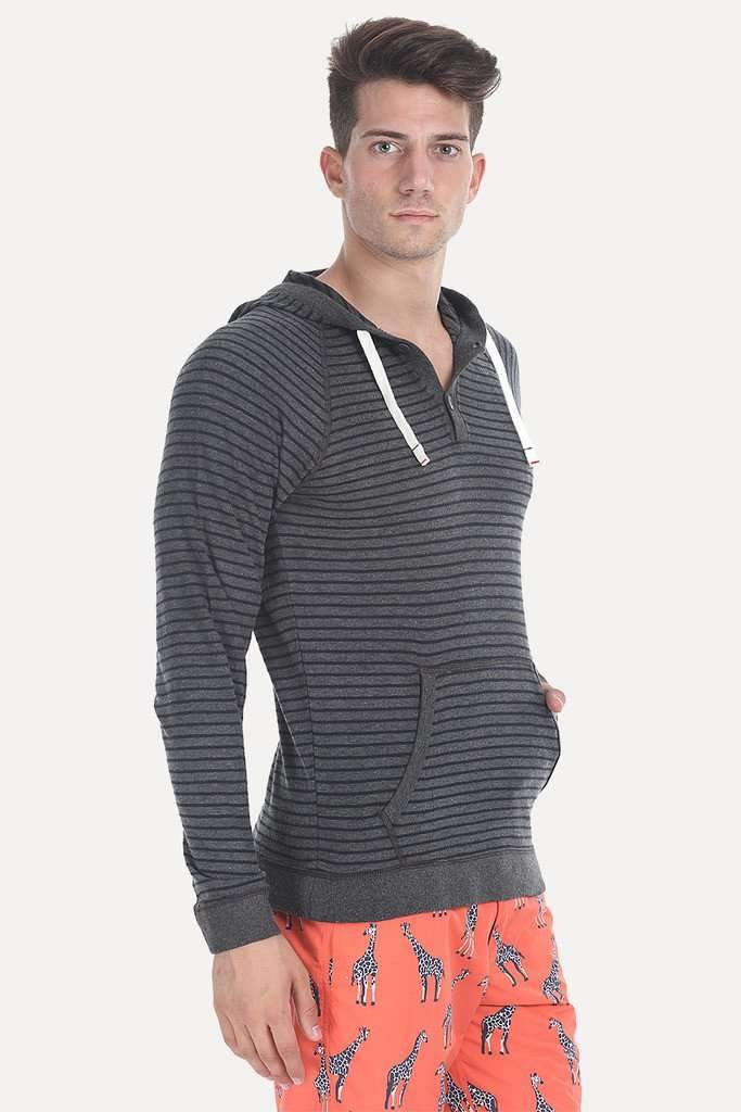 Yarn Dyed French Terry Two Button Hoodie