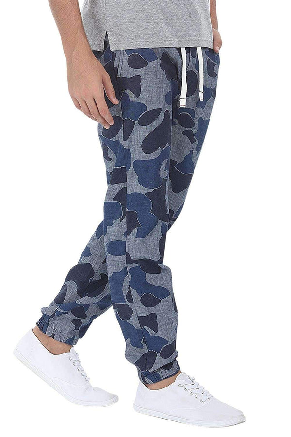 Enzyme Washed Cuff Jogger Printed Pant