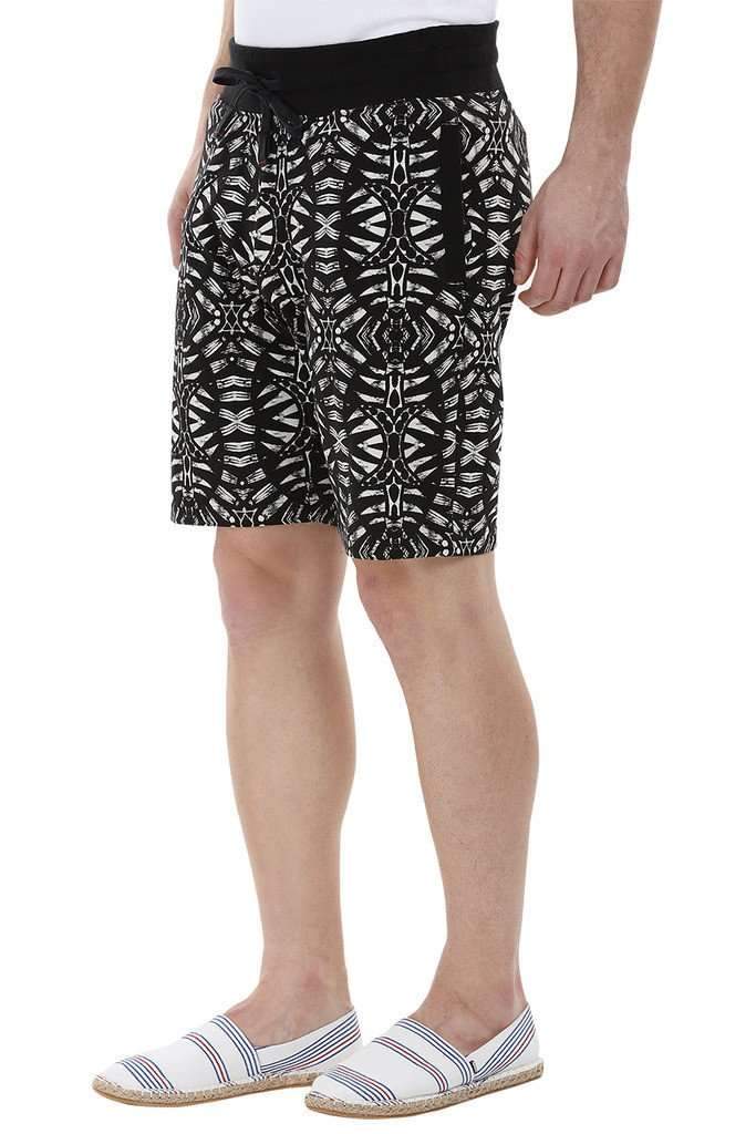 Allover Printed Knit Shorts