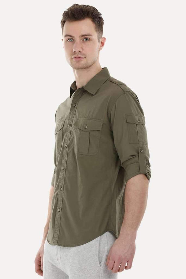 Army Shirt with Epaulets