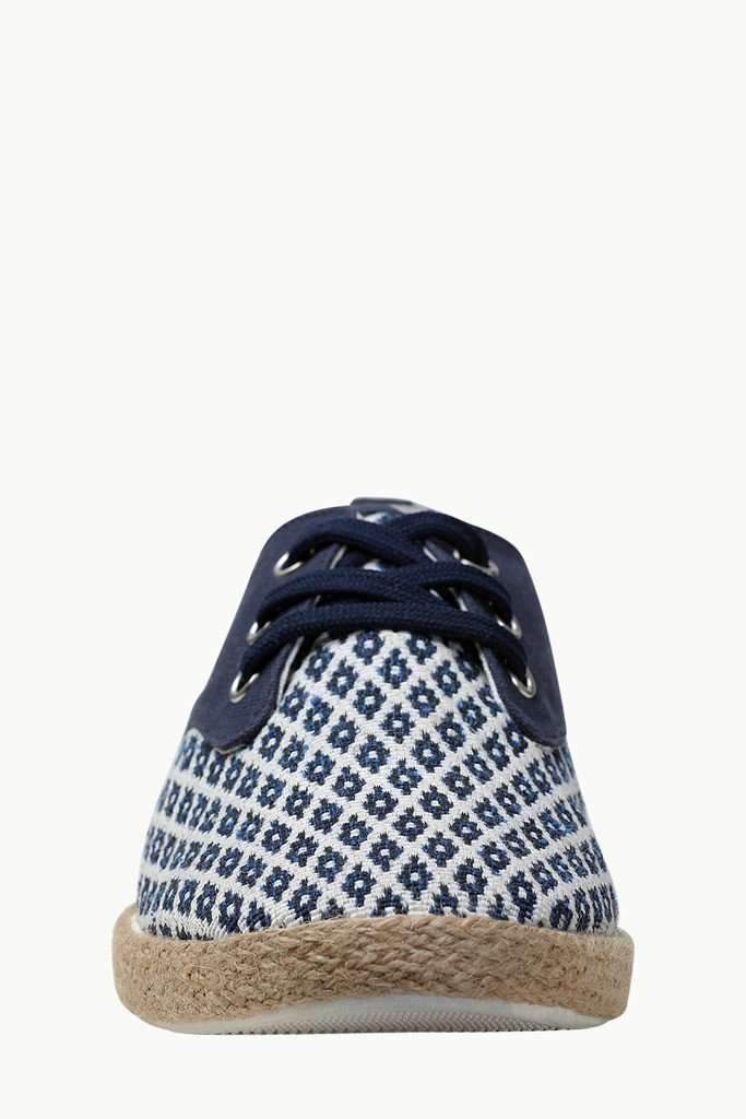 Lace Up Aztec Print Espadrilles