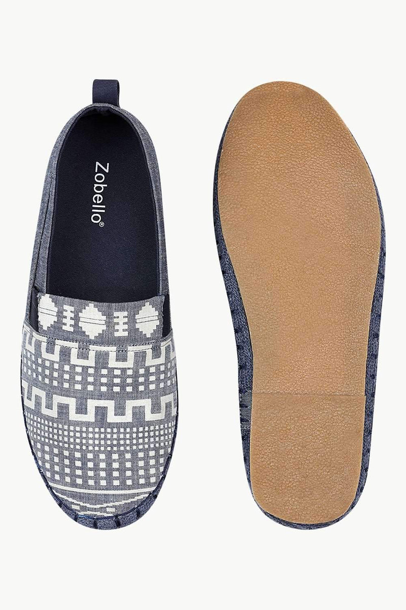 Denim Aztec Espadrilles