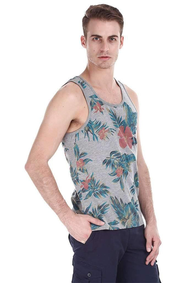 Beach Holiday Printed Short Sleeve Tank