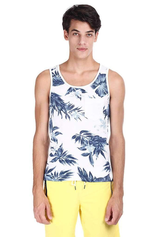 Beach Holiday Printed Short Sleeve Tank