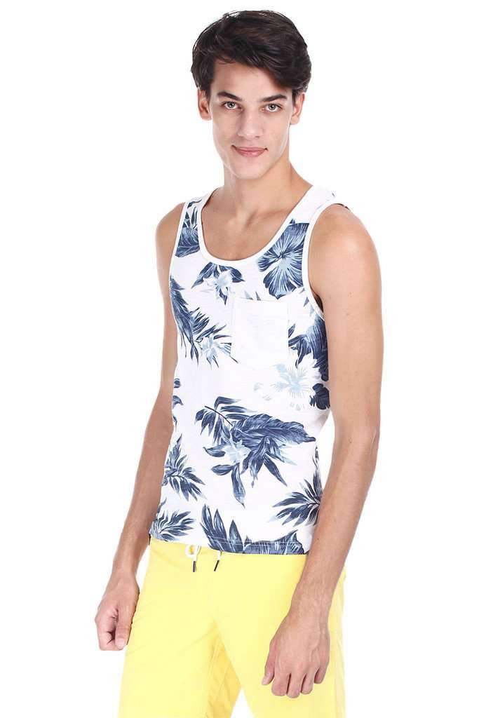 Beach Holiday Printed Short Sleeve Tank