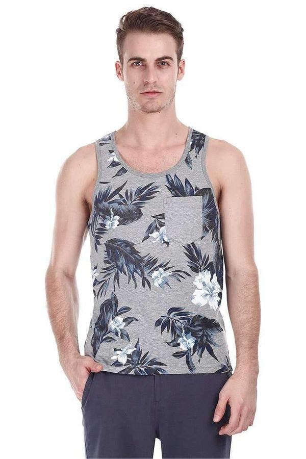 Beach Holiday Printed Short Sleeve Tank