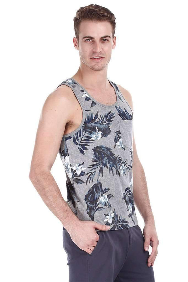 Beach Holiday Printed Short Sleeve Tank