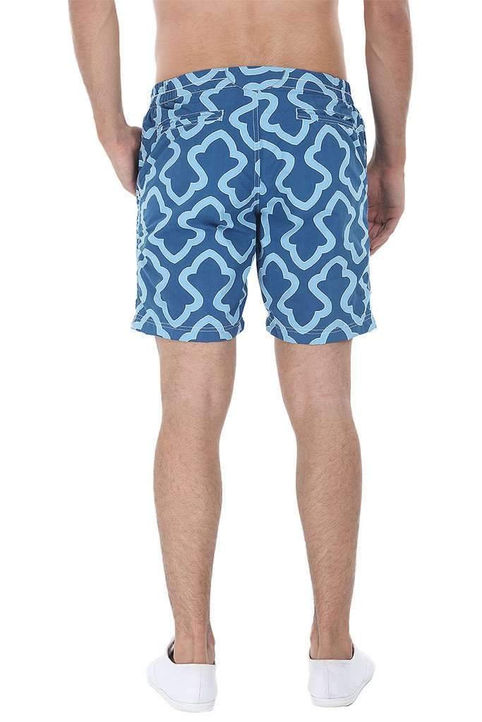 Beach Print Quick-Dry Nylon Swim Shorts