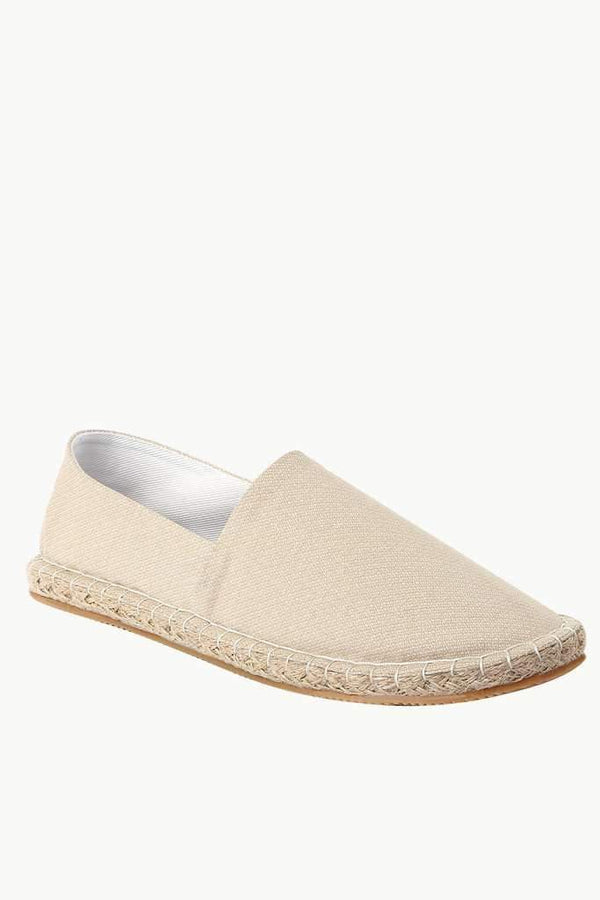 Beige Print Slip-On Espadrilles