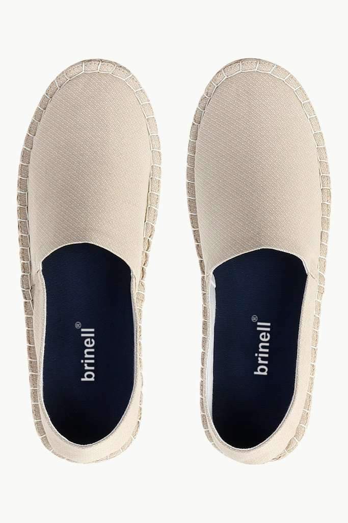 Beige Print Slip-On Espadrilles