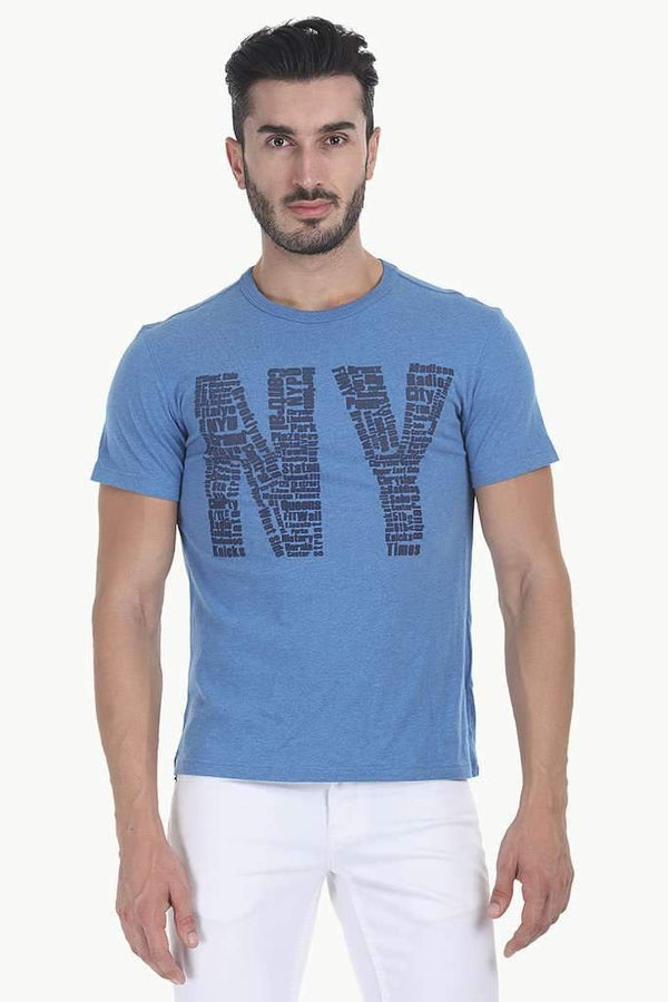 Big Apple Soft Heather Crew Neck Tee