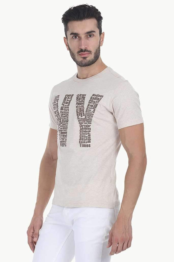 Big Apple Soft Heather Crew Neck Tee