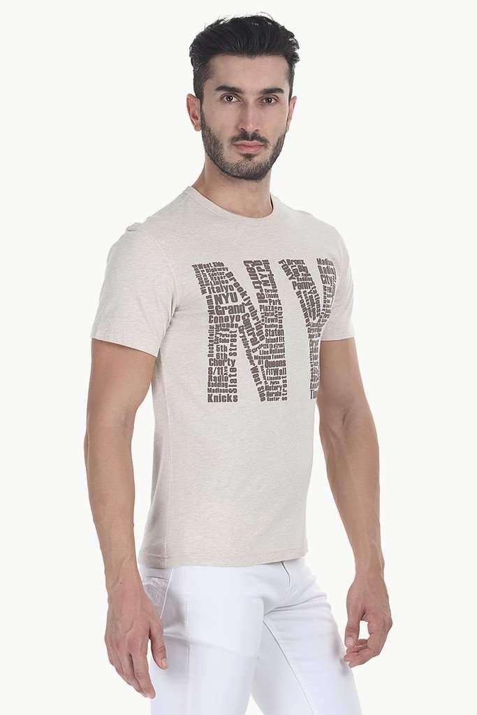 Big Apple Soft Heather Crew Neck Tee