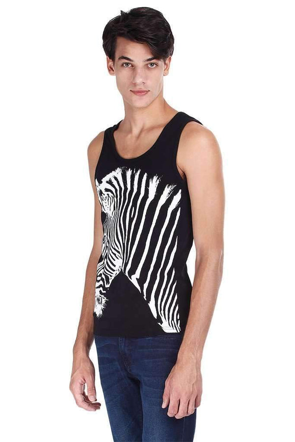 Black And White Zebra Print Tank
