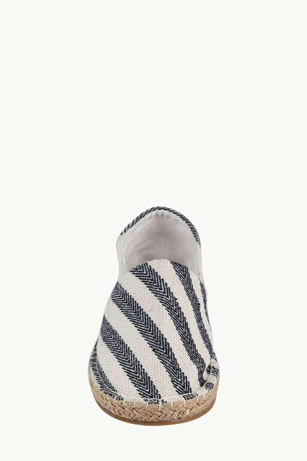 Black Reverse Stripe Slip On