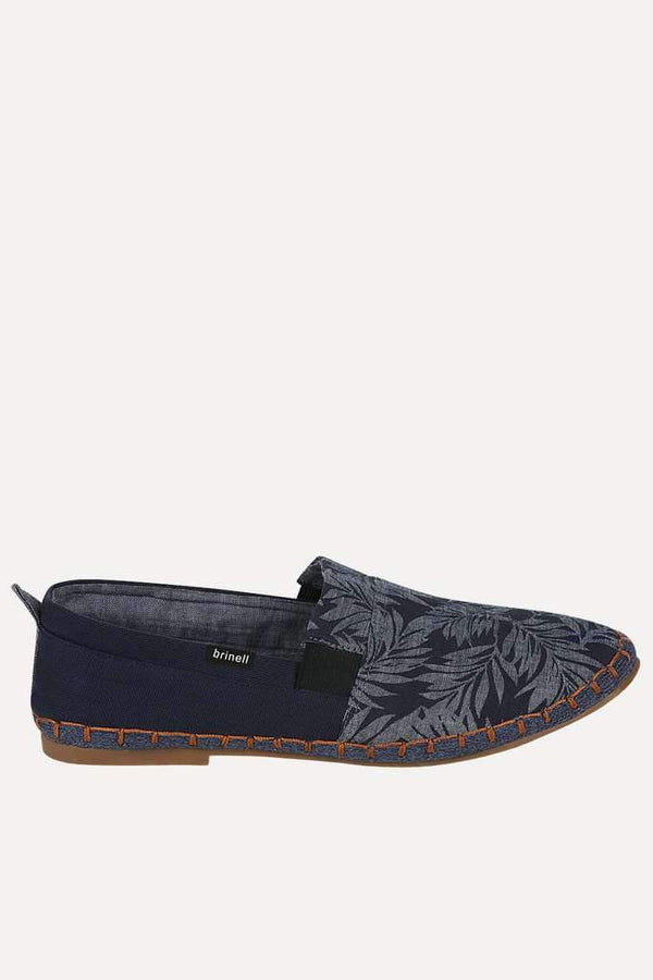 Blue Beach Print Espadrilles