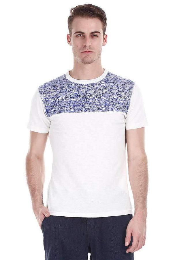 Blue Wave Print Super Soft Tee