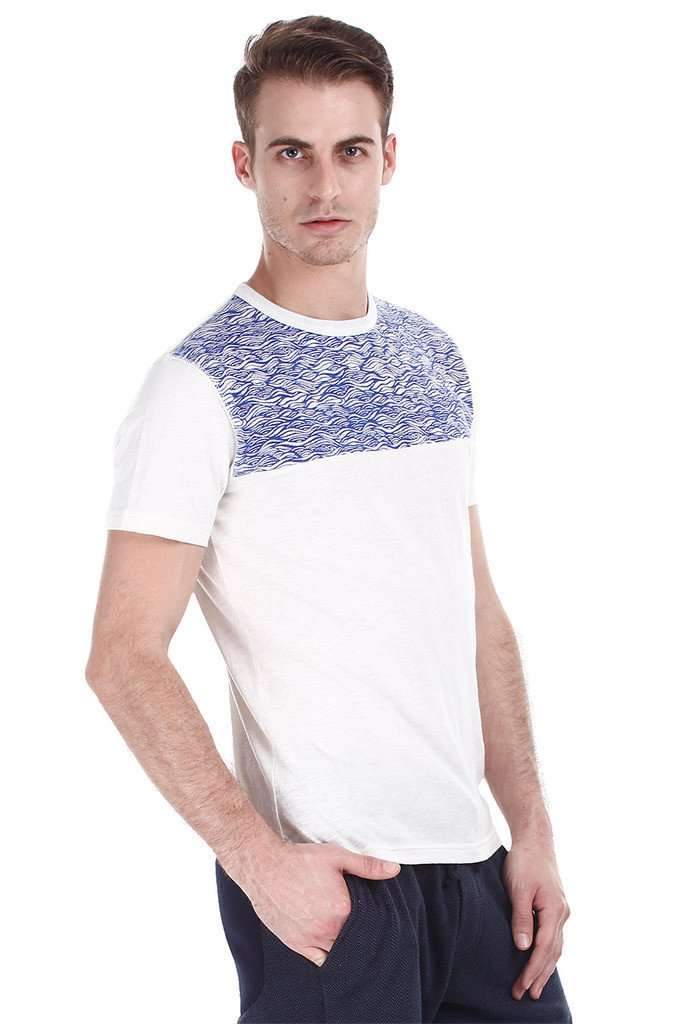 Blue Wave Print Super Soft Tee