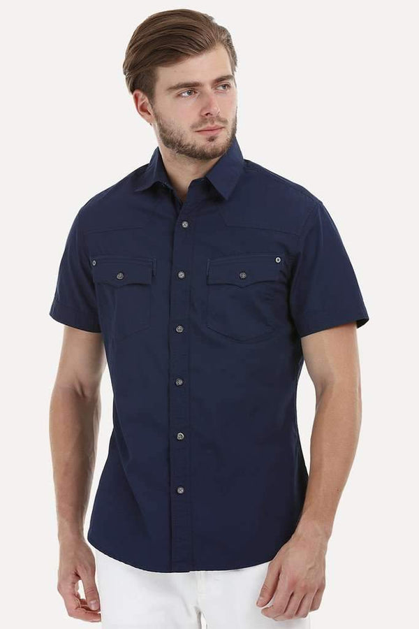 Bold Shirt with Detailed Pockets