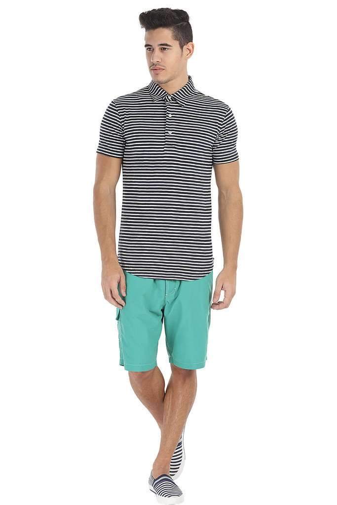 Breton Stripe Long Line Polo