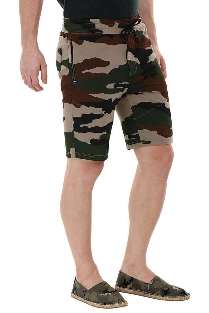 Camo Knitted Workout Shorts