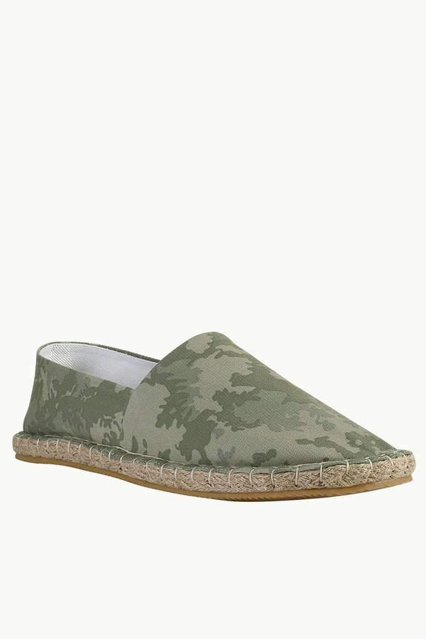 Camo Print Slip On Espadrilles