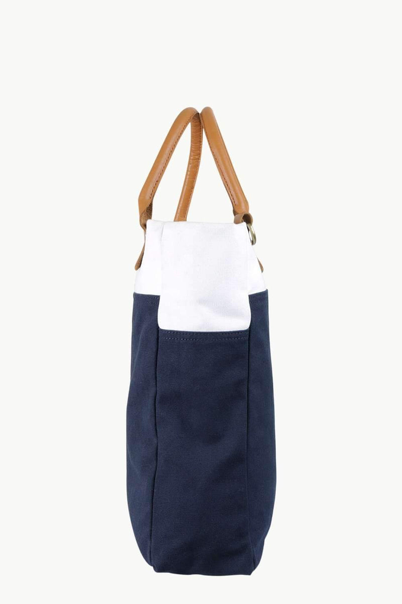 Canvas Colorblock Urban Tote Bag