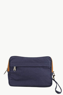 Canvas Mini Toiletry Bag With Zip