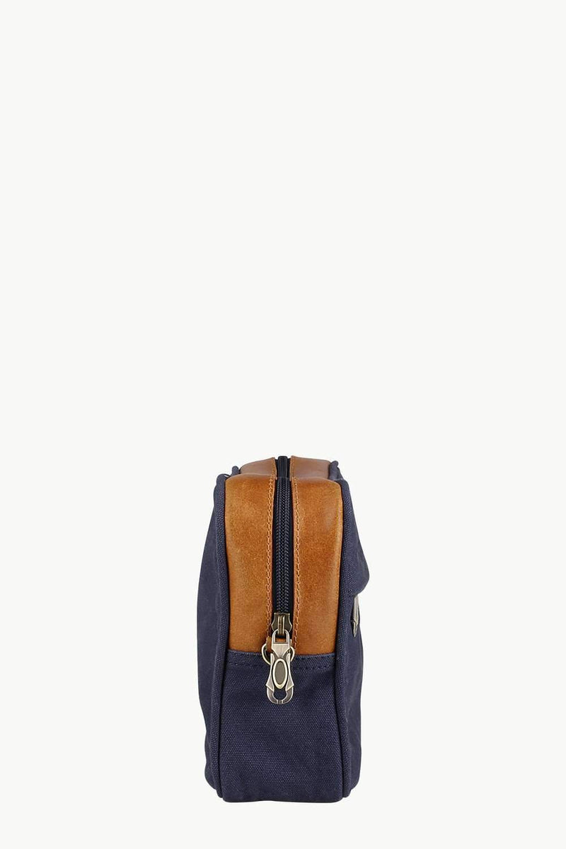 Canvas Mini Toiletry Bag With Zip