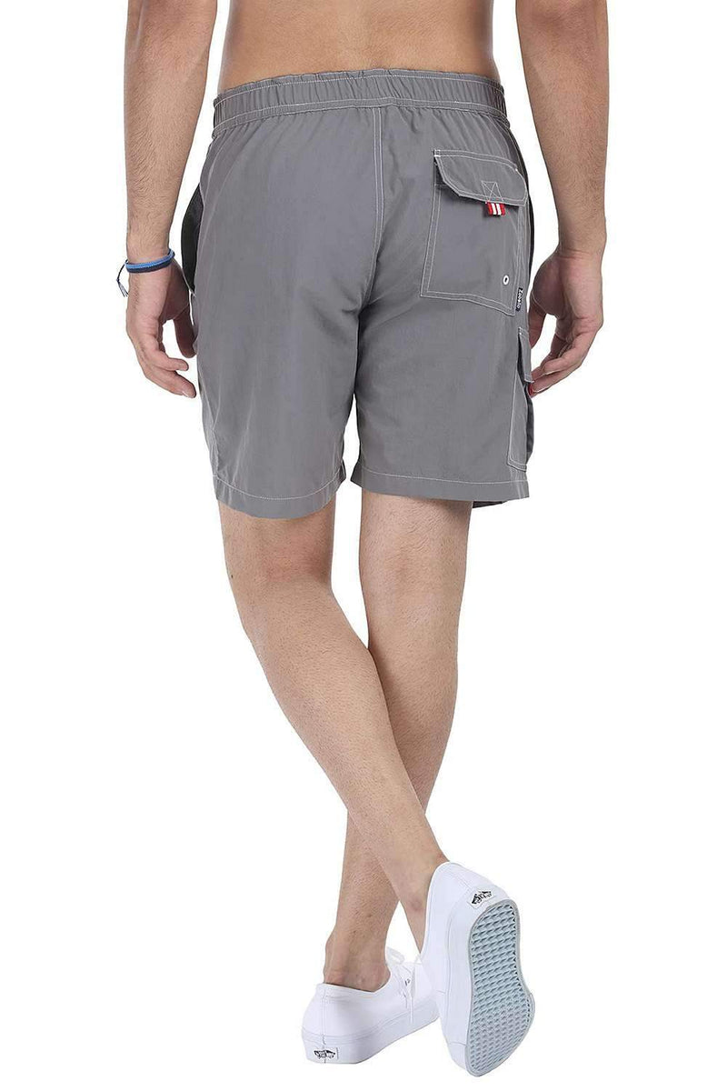 Washed Look Quick Dry Nylon Board Shorts