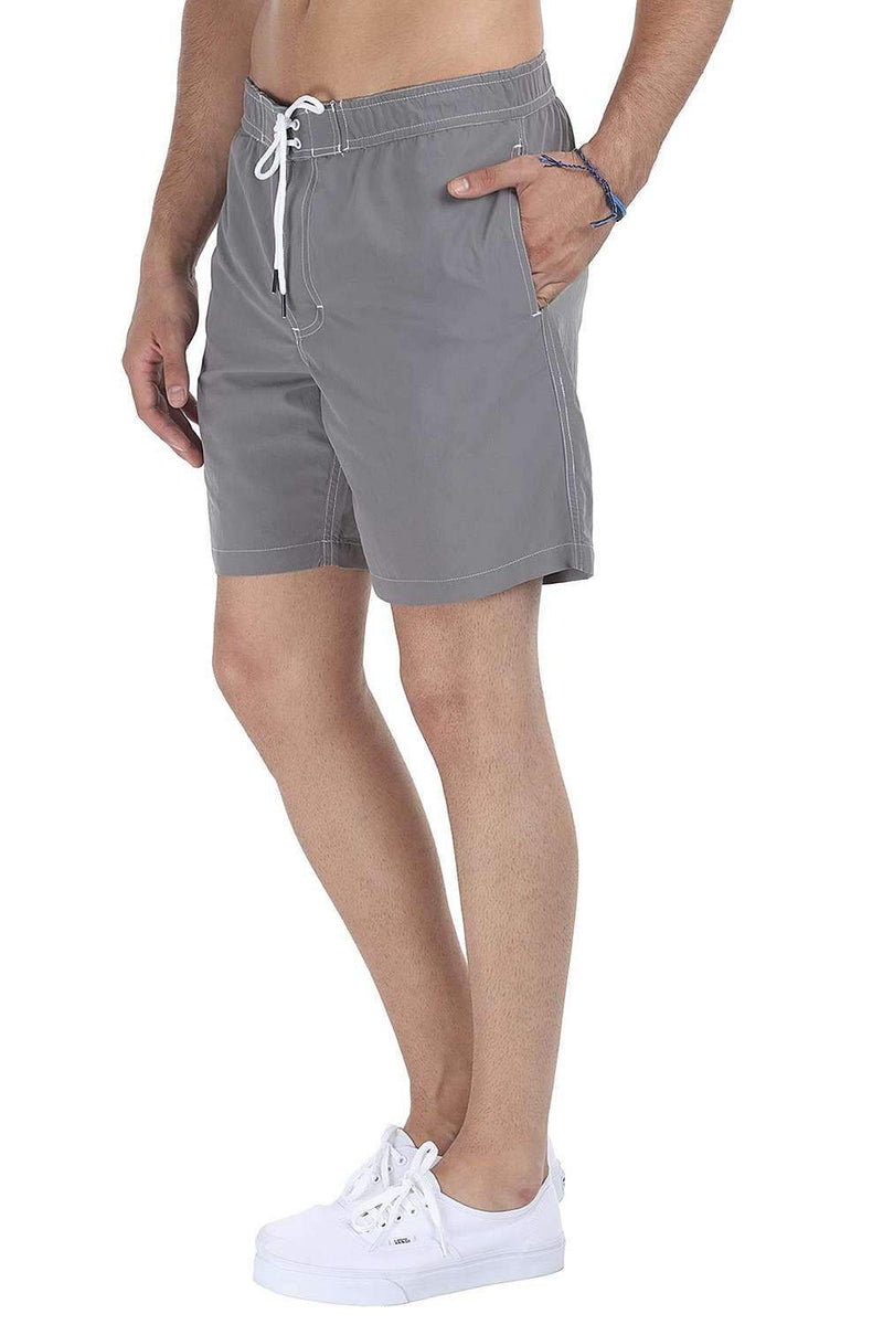 Washed Look Quick Dry Nylon Board Shorts