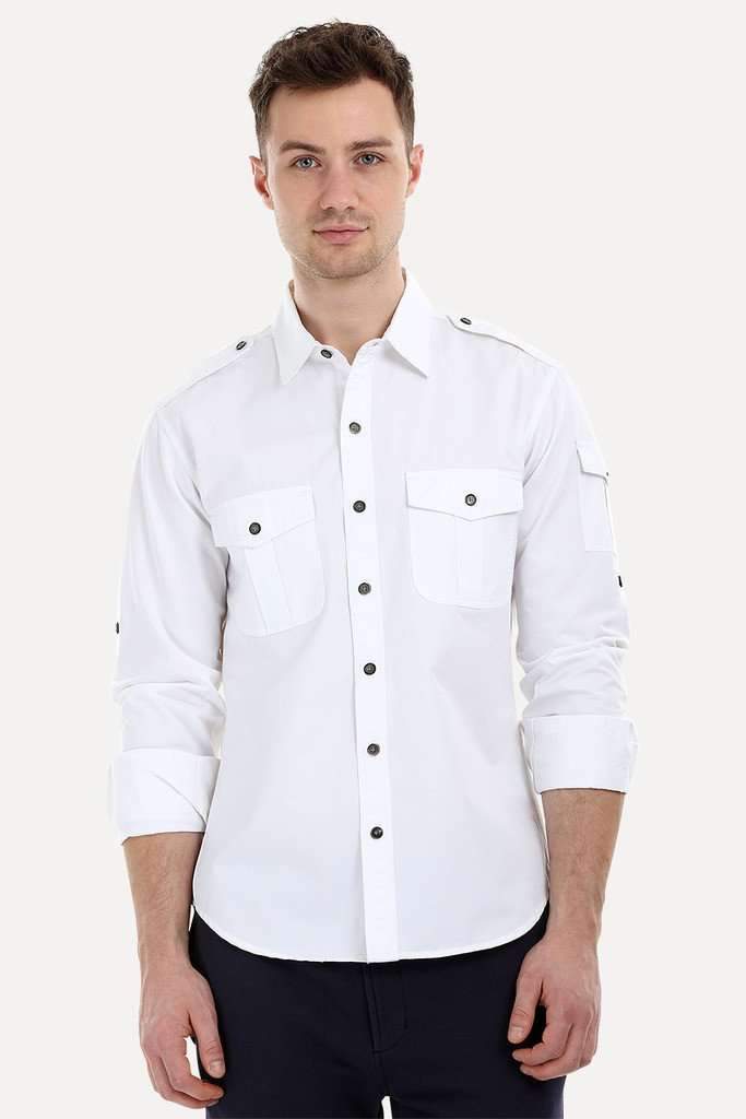 Cargo Shirt with Epaulets