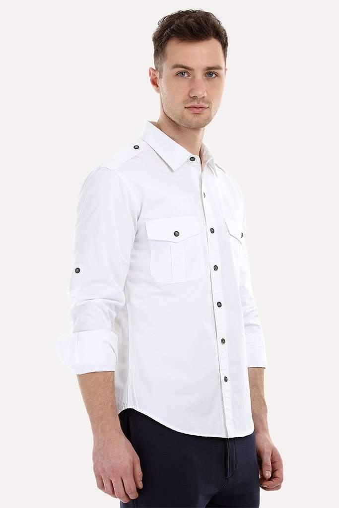 Cargo Shirt with Epaulets