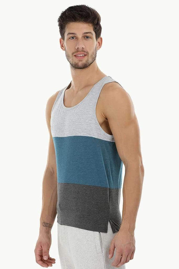 Casual Color-Block Beach Tank